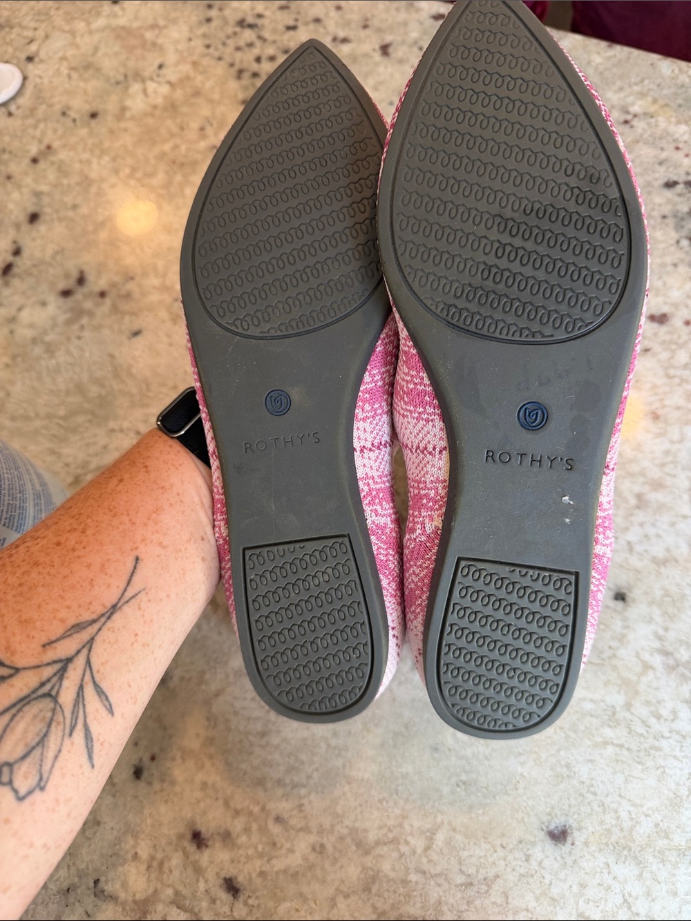 Rothy's Rare Limited Edition
Pink Plaid Breast Cancer
Awareness Points - Picture 5 of 7